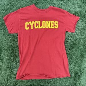 MV Sport Iowa State Cyclones T-Shirt Men's Medium Red Yellow College Fan Tee